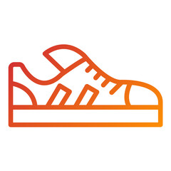 Vector Design Casual Shoes Icon Style