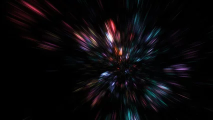 Abstract red and violet shiny sparkles. Fantastic holiday background. Digital fractal art. © Klavdiya Krinichnaya