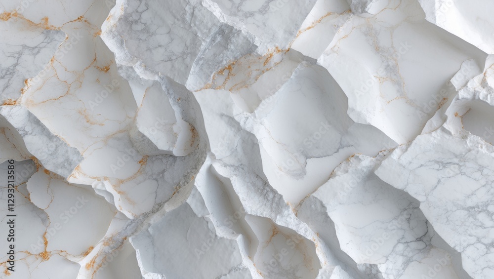 Poster high resolution white marble texture background with elegant veining and natural patterns suitable f