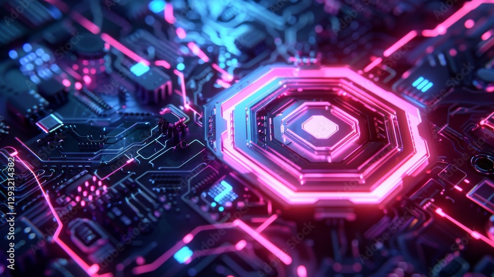 Poster digital technology background. abstract technology science background. abstract futuristic. abstract