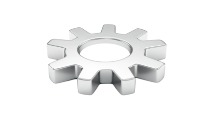 Gear wheel on computer screen, exploring settings, configuration, and technology integration in digital environments