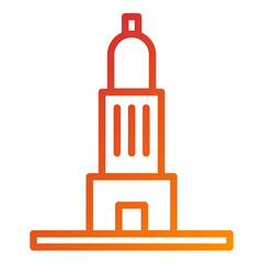 Vector Design Old Building Icon Style