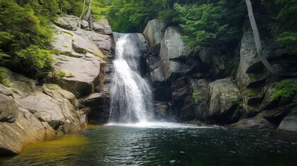 Naklejka premium Waterfall in the forest