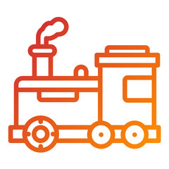 Vector Design Steam Train Icon Style