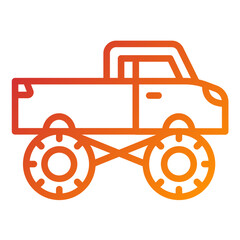 Vector Design Bigfoot Car Icon Style