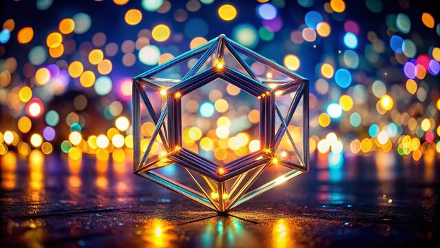 Night Geometry: Pentagon Study Guide, Illuminated Shapes for Learning