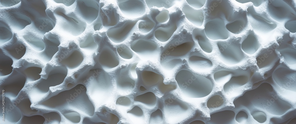 Poster abstract white foam texture with intricate patterns and smooth surfaces ideal for backgrounds and cr