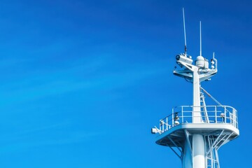 Marine Radar Closeup: Essential Navigation Tool for Cruise Ship Safety at Sea