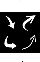 black and white arrows image,set arrow vector icon,arrow design vector on black background,arrow design for template, background,web and banner