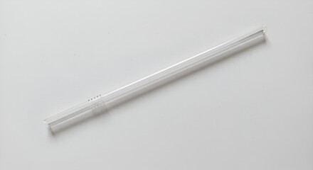 Drinking straw isolated on white
