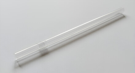 Drinking straw isolated on white