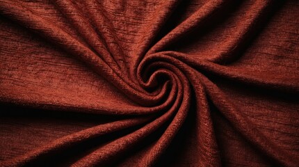 Rich red-brown textured fabric background for elegant design projects and artistic creations. Versatile and visually appealing textile surface.