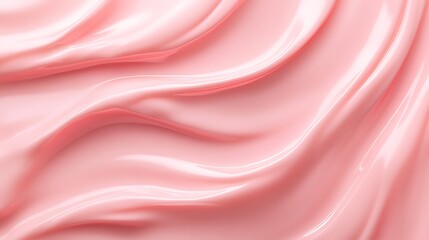 Fototapeta premium Soft Pink Satin Fabric with Gentle Waves and Smooth Texture for Elegant Background Design