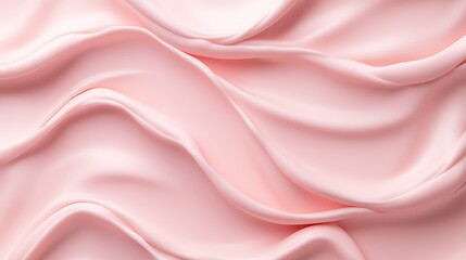 Obraz premium Soft Pink Silk Fabric Texture with Gentle Waves and Elegant Flow for Fashion and Textile Backgrounds