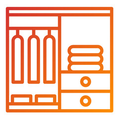 Vector Design Wardrobe Icon Style