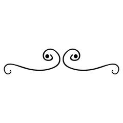 Decorative icon vector. Ornaments elements illustration sign. Decorative elements symbol or logo.