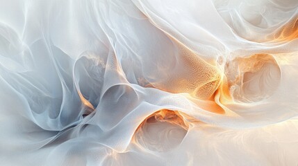 Fototapeta premium Abstract white backdrop with soft, flowing curves and delicate details, creating a refined space for digital art.