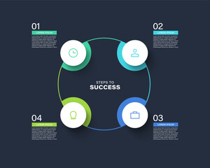 Infographic design template with place for your data.
