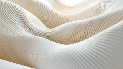 Obraz premium Imagine a refined abstract background that marries simplicity with elegance. Soft, undulating curves and subtle linear accents create a harmonious pattern on a crisp white canvas