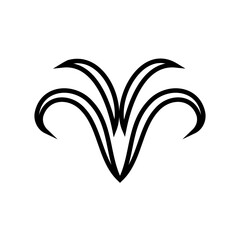 Decorative icon vector. Ornaments elements illustration sign. Decorative elements symbol or logo.