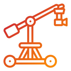 Vector Design Camera Crane Icon Style