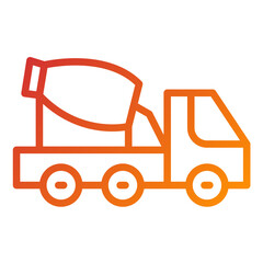 Cement Mixer Vector Design Icon Style