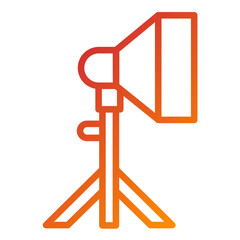 Vector Design Tripod Camera Icon Style