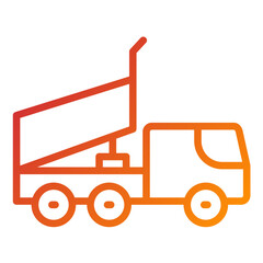 Dump Truck Vector Design Icon Style