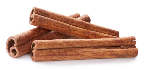 Cinnamon isolated on white background