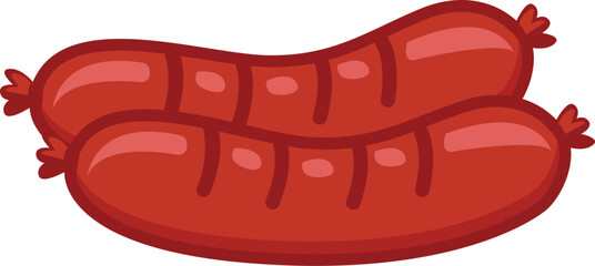 Grilled Sausage design vector illustration