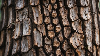 Natural tree bark texture showcasing intricate patterns and aged wood details, perfect for backgrounds and organic design elements.