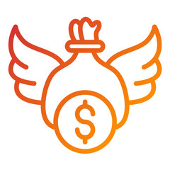 Financial Freedom Vector Design Icon Style