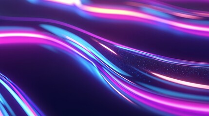 Vibrant Abstract Waves of Light in Neon Colors for Dynamic Backgrounds and Creative Designs