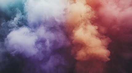 Colorful Smoke Clouds in Studio
