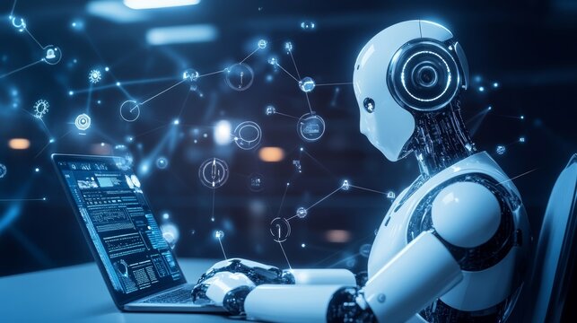 People use AI assistants like ChatGPT to help them with work. AI can learn from lots of data and generate new things, making it helpful for various tasks.