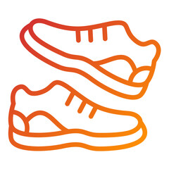 Trail Running Shoes Vector Design Icon Style