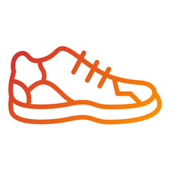 Running Shoe Vector Design Icon Style