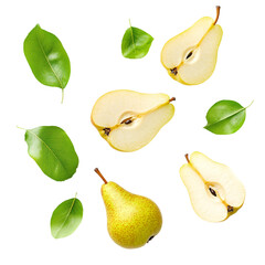 Pear isolated on transparent background