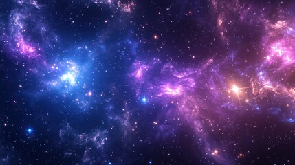 Fototapeta premium Cosmic Nebulae in Deep Space; Background of Stars and Nebulae; Abstract; Science Fiction; Educational Visual Aid