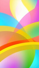 Abstract wave smooth wave mobile phone bg 9:16 with soft pastel colors