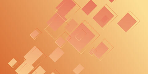 Abstract background with orange color triangle pattern texture design. Modern random object shape texture. Geometric background. Fresh orange yellow geometry abstract background presentation vector.