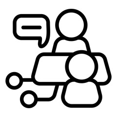 Meeting Line Icon