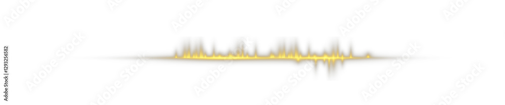 Wall mural delicate whisper of a soundwave fading into the void, a subtle and ghostly echo suspended in a tranq