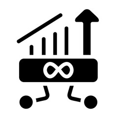 Infinity Growth Solid Icon
