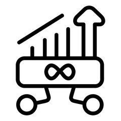 Infinity Growth Line Icon