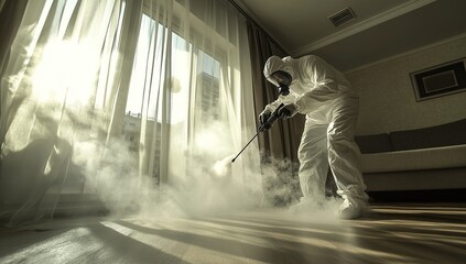 Professional Disinfection: Home Sanitization Service Using Steam Cleaning for Thorough Germ Removal and Prevention