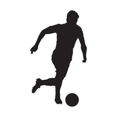 football soccer player silhouette