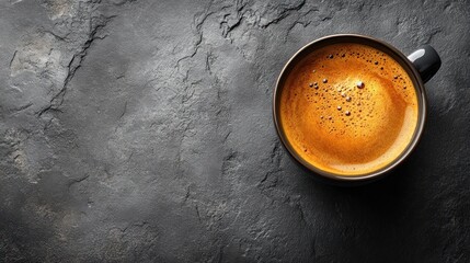 Dark Espresso on Slate, Top View