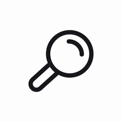search magnifying glass icon vector sign