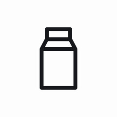 milk bottle dairy icon vector sign
